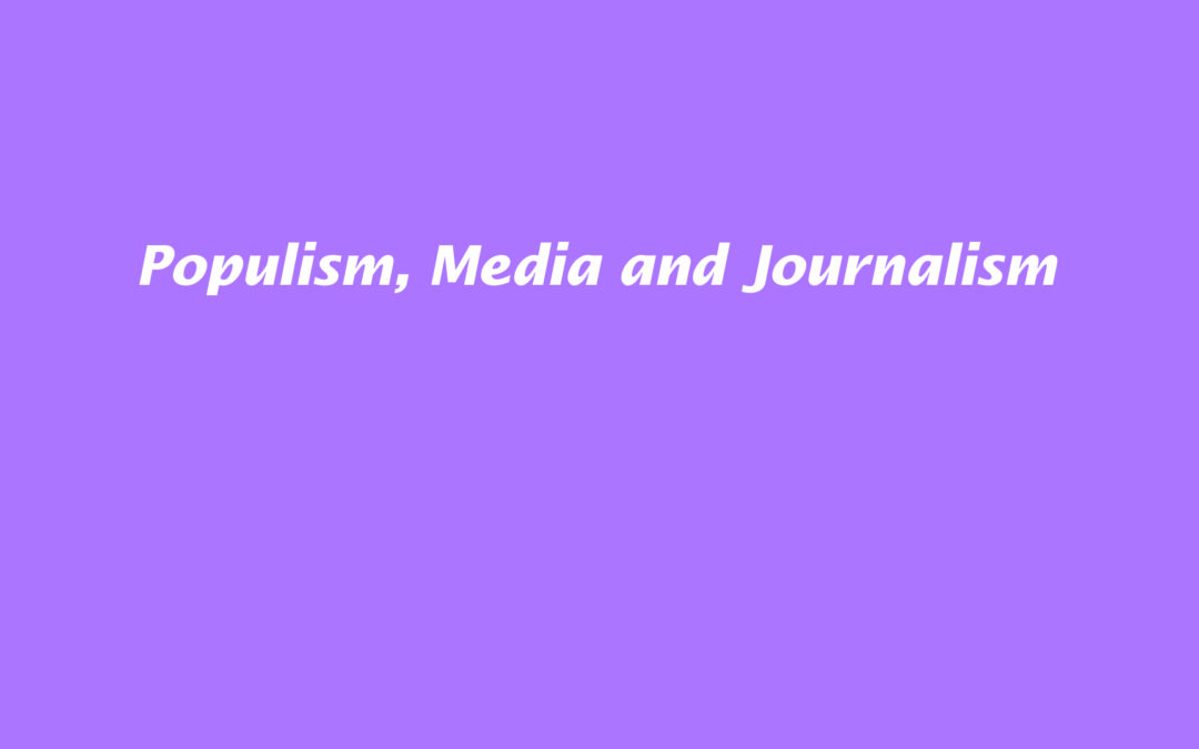 PUBLICATION : Le Média – A Populist Critique of Journalists and the Media by Journalists: Journalism as a social good of the people (Cédric TANT)